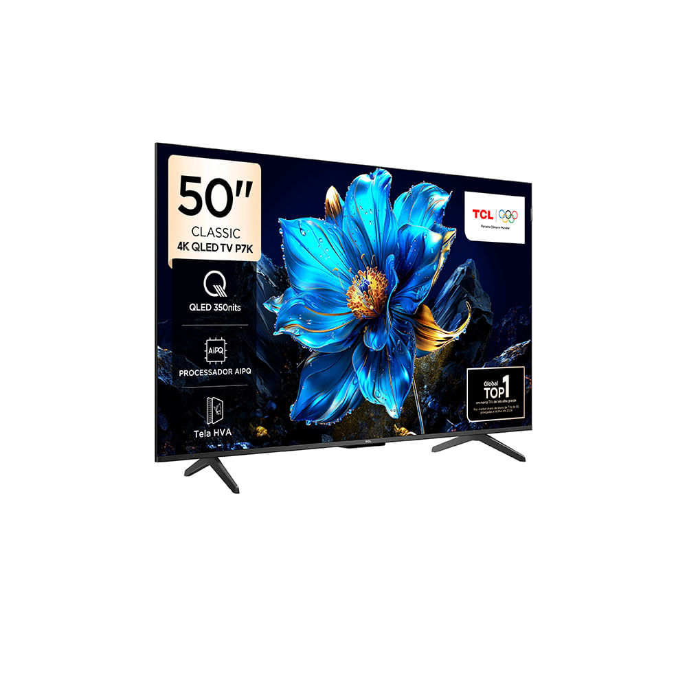 Smart TV QLED 50" TCL 50P7K 4K HDR10+, Dolby Vision, HDMI 2.1, Wi-Fi ...