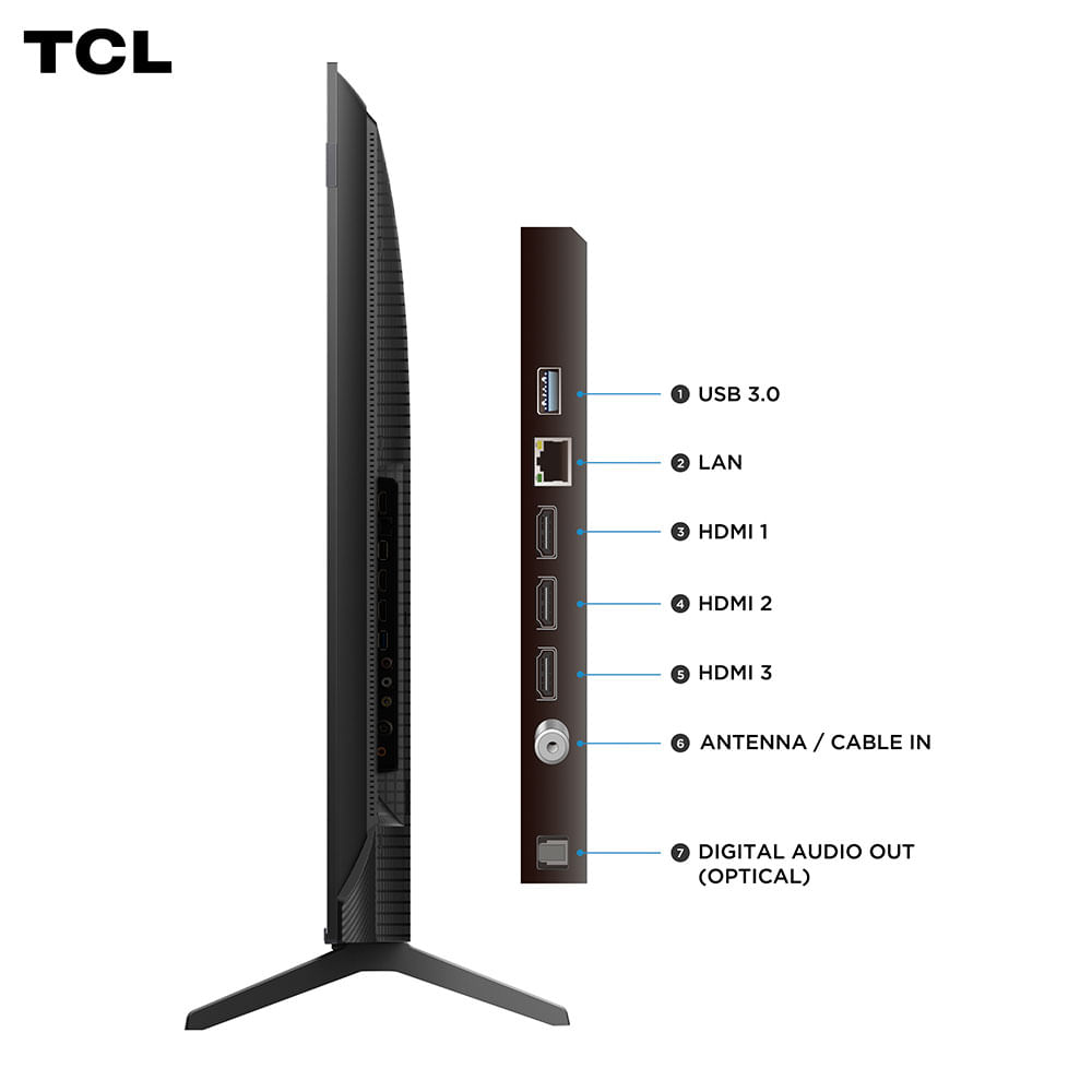 Smart TV QLED 50" TCL 50P7K 4K HDR10+, Dolby Vision, HDMI 2.1, Wi-Fi ...