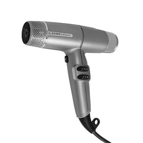 Secador GAMA iQ Lite Silver, 1600W, 2 Velocidades, 3 Níveis de Temperatura, Cabo de 3m, Motor Brushless e Difusor Profundo | 127V GO - 691753