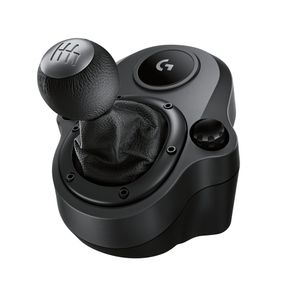 Câmbio Logitech Drive Force PC/PS/XBOX, Compatível para Volantes de corrida Logitech G29, G920 e G923, Seis velocidades com padrão H, Suave Preto GO - 583008