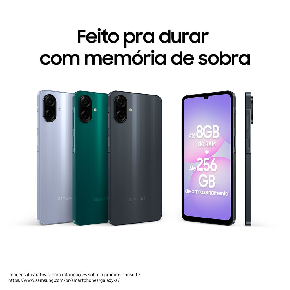 SAMSUNG Galaxy A07 4GB/128GB SIMフリー Samsung Galaxy A07, 128GB, 4GB RAM + RAM Plus até 4GB, Câmera
