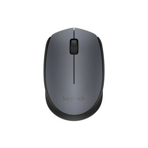 Mouse sem fio Logitech M170, 2.4GHz, alcance 10m, design ergonômico, compatível Windows/Mac/Chrome/Linux Cinza DF - 583010