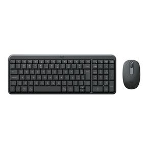 Combo Sem Fio Teclado e Mouse Logitech MK250 Layout ABNT2, Teclado numérico, Teclas de perfil baixo com ação rápida, Mouse Sensor óptico Grafite DF - 583013