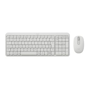 Combo Sem Fio Teclado e Mouse Logitech MK250 Layout ABNT2, Teclado numérico, Teclas de perfil baixo com ação rápida, Mouse Sensor óptico Branco DF - 583038