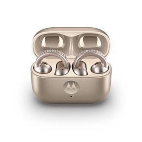Fone de Ouvido Sem Fio Motorola Moto Buds Loop, até 39h, IPX4, microfones duplos e estojo de carregamento Champagne DF - 285184 Fone de Ouvido Sem Fio Motorola Moto Buds Loop, até 39h, IPX4, microfones duplos e estojo de carregamento Champagne DF - 285184