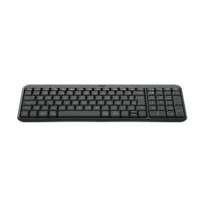 Teclado Logitech K250, sem fio Bluetooth, Compacto com Teclado Numérico, Layout ABNT2 Grafite DF - 583037