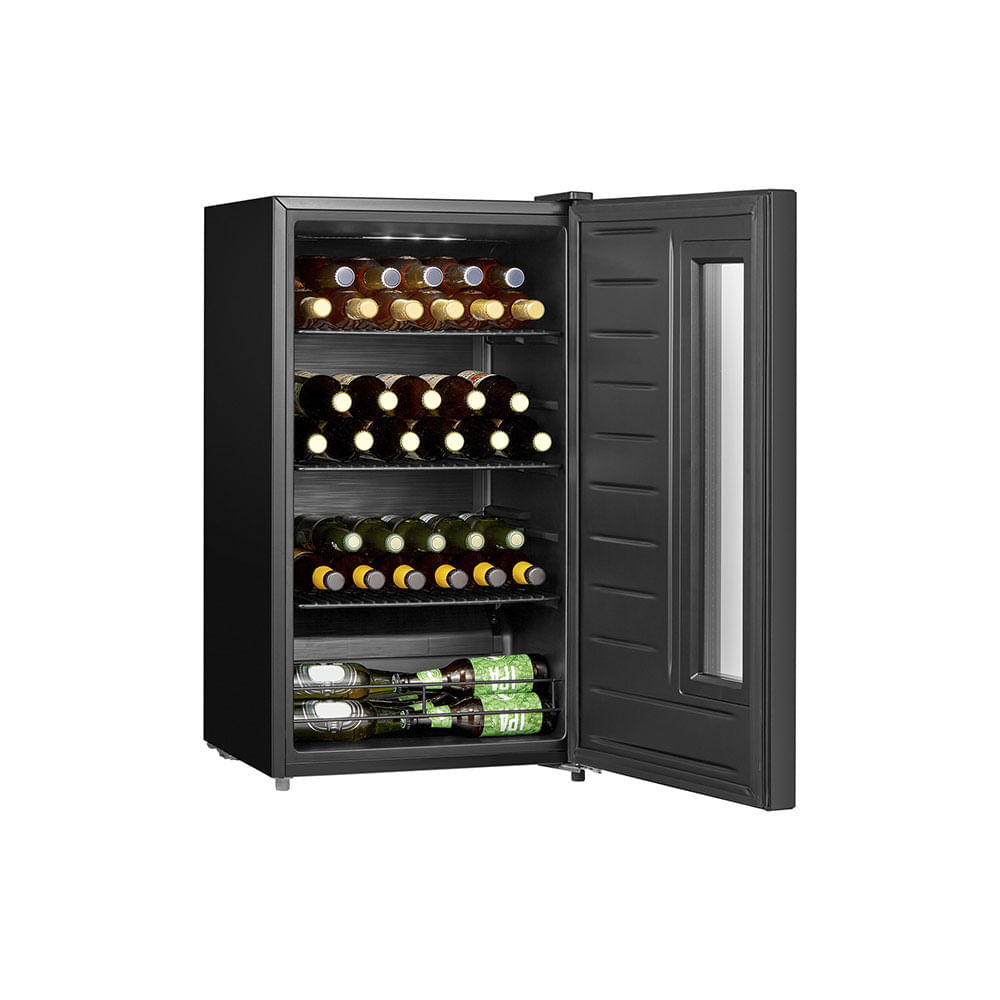 Cervejeira MIDEA 82L, Espulmada com dupla camada de vidro, LED