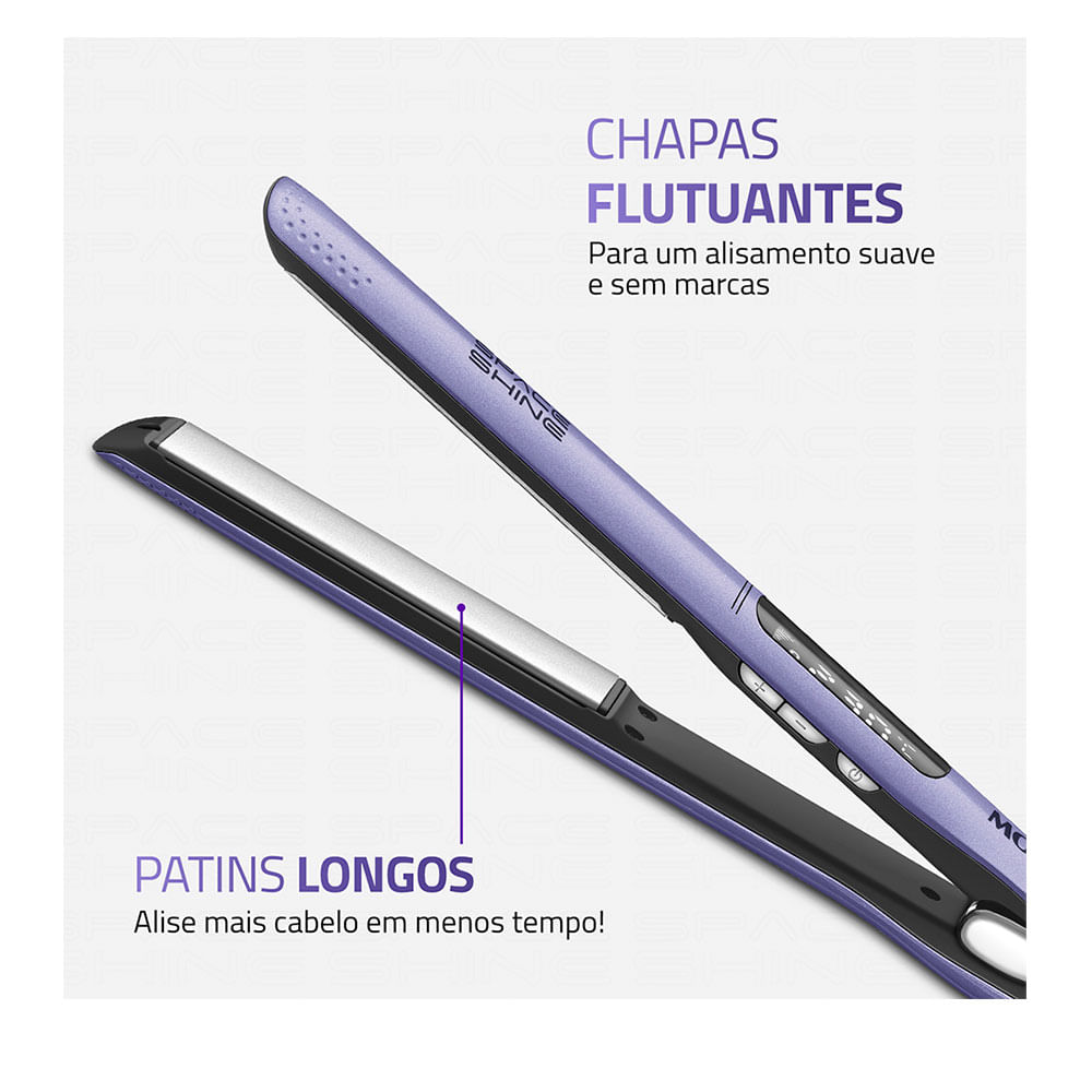 Prancha Alisadora Mondial, 50W - P-26 Bivolt Lilas - Fujioka