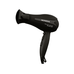 Secador de Cabelos Mondial Power Shine Black SC-13, Preto | 127V DF - 691538
