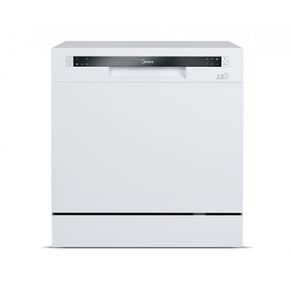 Lava-Louças Midea DWA08B, Esteriliza, Pré lavagem, 8 Serviços, Branca | 220V DF - 199087