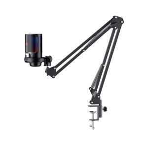 Microfone Gamer Havit GK50 Pro, RGB, USB, Preto, Com Braço Articulado - GK50PRO DF - 582984