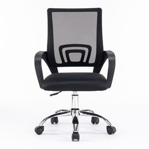 Cadeira de Escritório Alltek IN ATK-C02 BLK. Preto DF - 15082