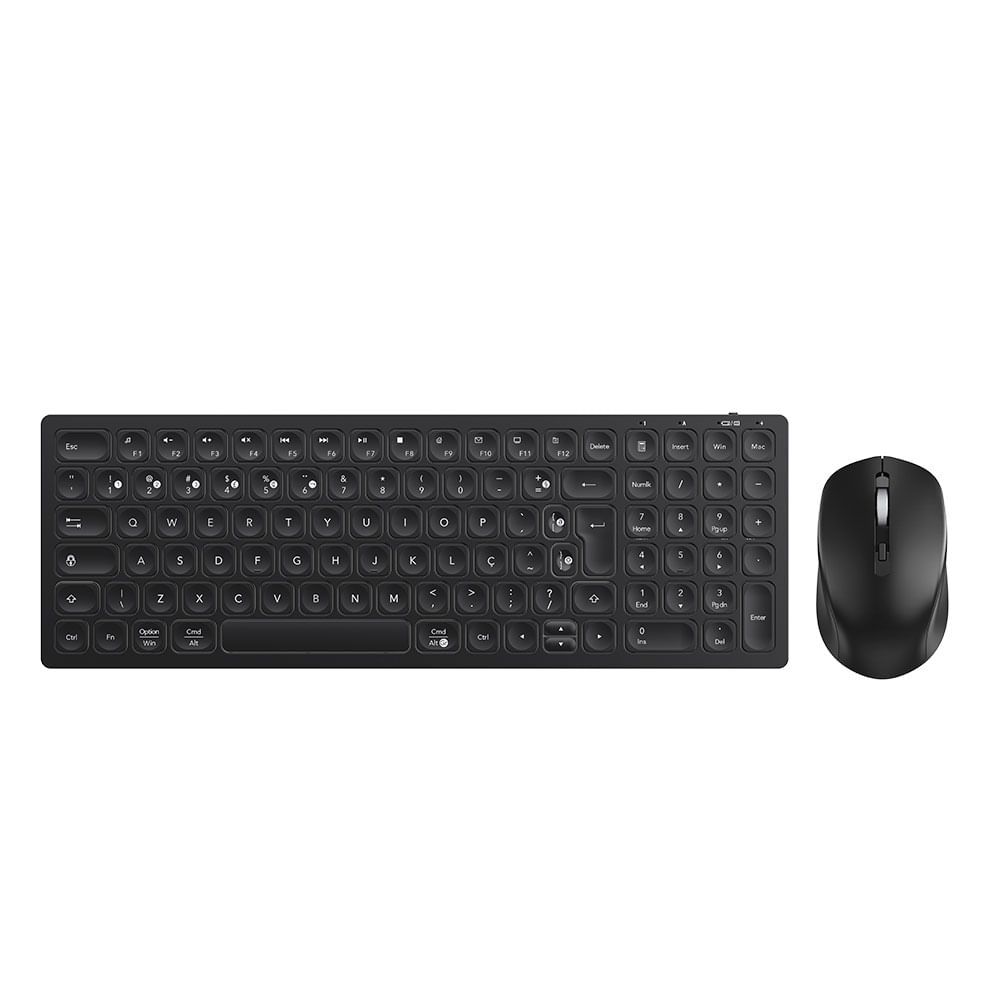 Combo Kross Teclado Ultrafino e Mouse Office, Sem Fio - KE-KM564