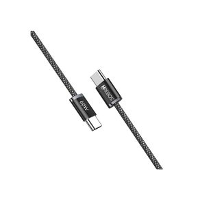 Cabo Pure Charge CB-385c, USB-C para USB-C, 27W Nylon Trançado Alta Velocidade Preto DF - 284143 Cabo Pure Charge CB-385c, USB-C para USB-C, 27W Nylon Trançado Alta Velocidade Preto DF - 284143