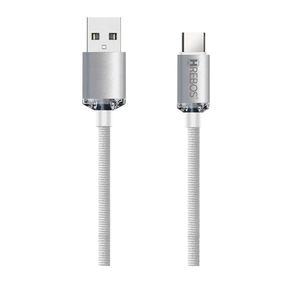 Cabo Hrebos USB-A para Type-C, Luxury Acrylic - CB-209i Branco DF - 284150 Cabo Hrebos USB-A para Type-C, Luxury Acrylic - CB-209i Branco DF - 284150