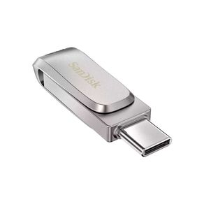 Pendrive SanDisk Ultra Dual Drive Luxe USB 3.1 Conectores Tipo-A e Tipo-C Prata DF - 801784