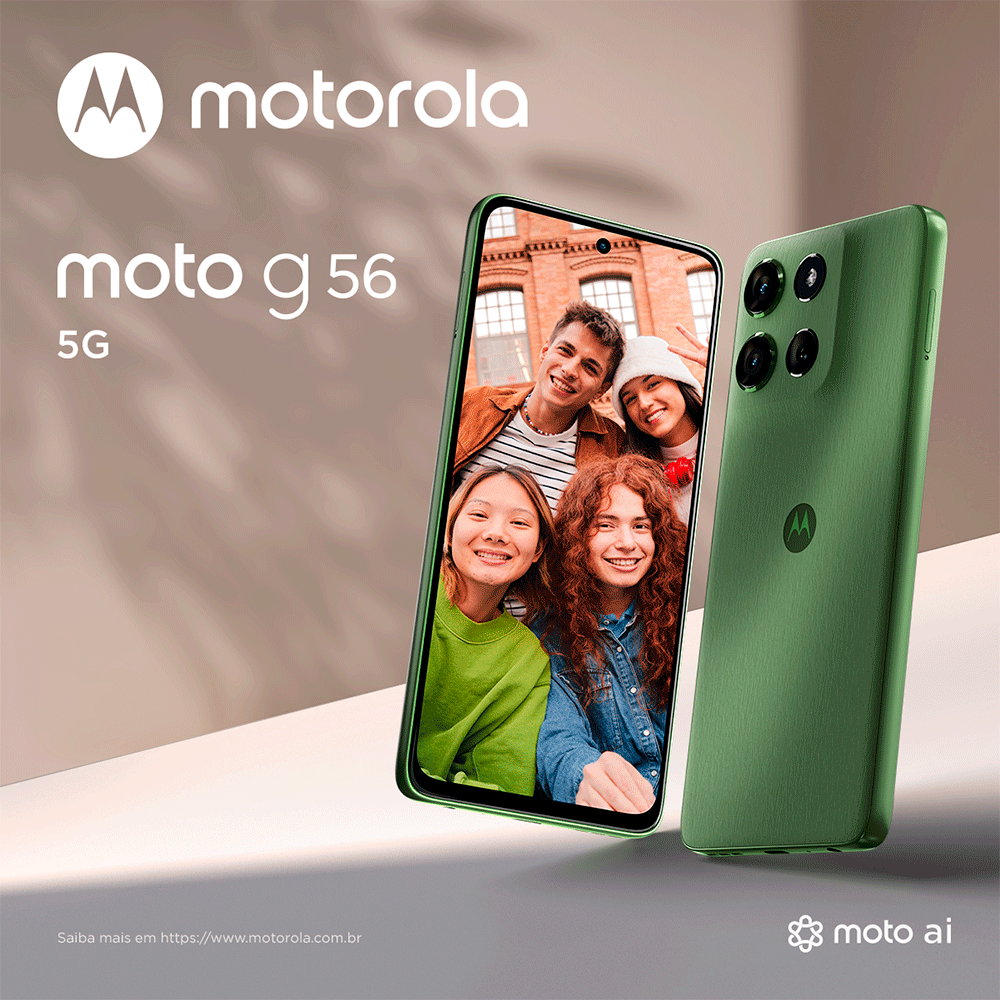 Smartphone Motorola G56 XT2523-2, 5G 256GB, Tela 6,7