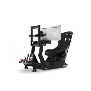 Cockpit Extreme 4.0 Estação Plus Preto , com Suporte de Tela Integrado para Monitores de até 57