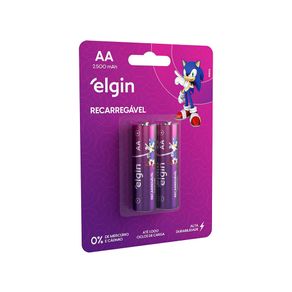 Pilha Elgin Recarregável AA C/2 2500 MAH DF - 26433
