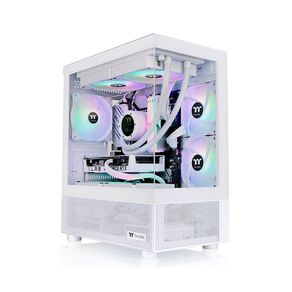 Gabinete Thermaltake TT View 170 TG ARGB Micro-Case Snow, Micro ATX/Mini ITX, 3 Fans ARGB Lite | Branco DF - 801804