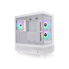 Gabinete Thermaltake TT View 270 Plus TG ARGB, Mid-Tower, suporta E-ATX, 3 Fans ARGB | Branco DF - 801802