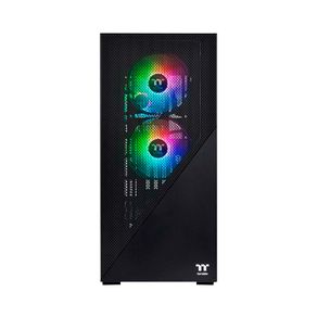 Gabinete Thermaltake TT Divider 370 TG ARGB, Mid-Tower, 3 Fans ARGB PWM | Preto DF - 801807