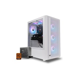Gabinete Gamer Thermaltake S200 TG ARGB, ATX, Micro-ATX, Mini-ITX, Fonte 650W, 4 Fans ARGB | Branco DF - 801810 Gabinete Gamer Thermaltake S200 TG ARGB, ATX, Micro-ATX, Mini-ITX, Fonte 650W, 4 Fans ARGB | Branco DF - 801810