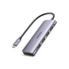 Adaptador Ugreen USB-C, 6 em 1, HDMI 4K 60Hz - CM511-20956A DF - 583098