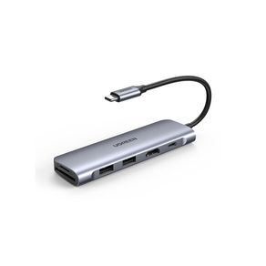 Adaptador Ugreen USB-C 6 em 1, HDMI, PD, USB A, SDTF - 70411 DF - 583017