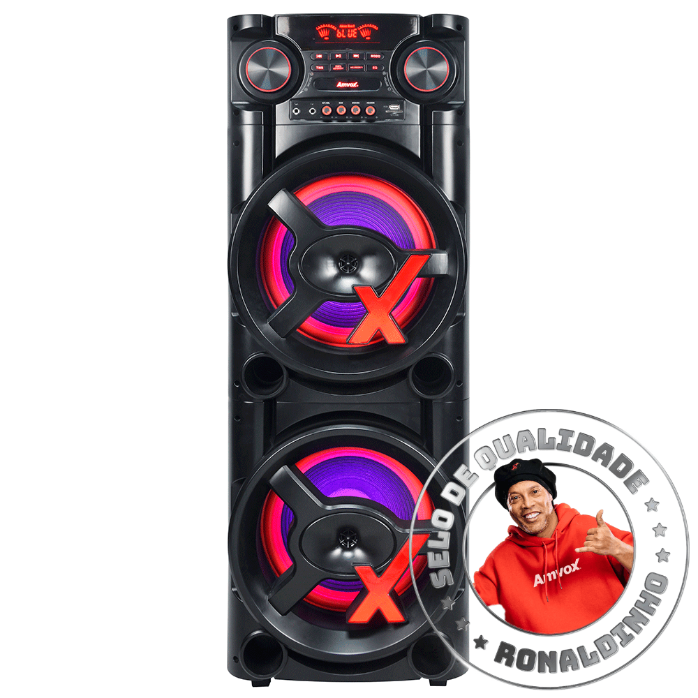 Caixa de Som Amplificada Amvox ACA 1900 New X, 1900W, Bluetooth