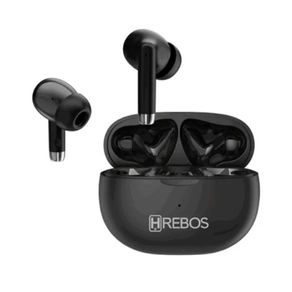 Fone de Ouvido Bluetooth Hrebos, EarBuds X1, 320 mAh, USB-C - EB-215 Preto DF - 285217