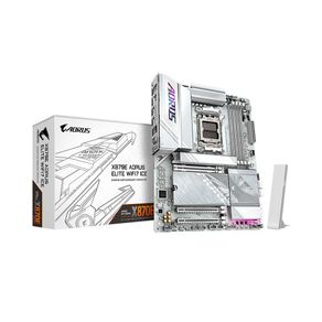 Placa-Mãe X870E AORUS ELITE WiFi-7 ICE AM5, ATX, DisplayPort, HDMI, Codec Realtek® ALC1220 | DDR5 DF - 801838