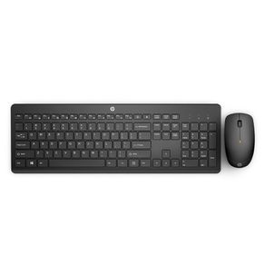 Combo Sem Fio Teclado e Mouse HP 230, Conexão 2.4GHz, Teclas silenciosas, Mouse óptico 1600 DPI Preto DF - 583069