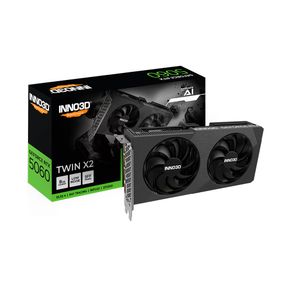 Placa de Vídeo INNO3D GeForce RTX 5060 Twin X2, 8GB, 128 Bits, N50602-08D7-195071N | DDR7 GO - 801844 Placa de Vídeo INNO3D GeForce RTX 5060 Twin X2, 8GB, 128 Bits, N50602-08D7-195071N | DDR7 GO - 801844