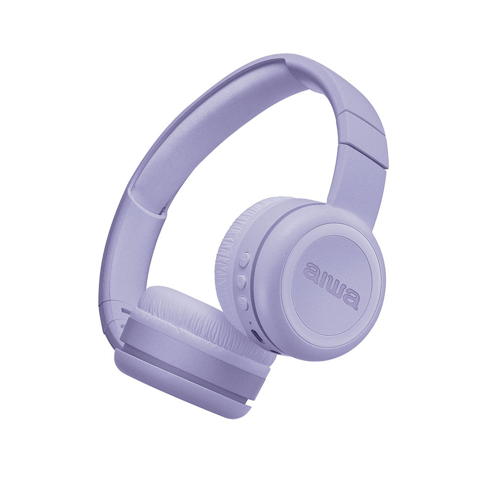 Fone de Ouvido Headphone AIWA HP-03-B Bluetooth Drive 30mm Roxo