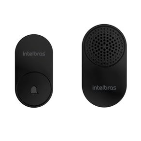 Campainha Intelbras Sem Fio Com Bateria - CIK 102 | Preto DF - 282205