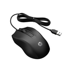 Mouse com Fio HP 100, USB, Sensor Óptico de 1600 DPI | Preto DF - 583074