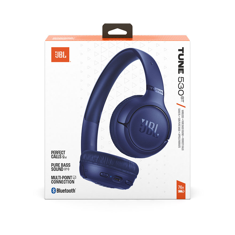 Headphone JBL Tune 530BT, Som JBL Pure Bass, Bluetooth 6.0