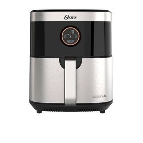 Fritadeira Oster Black&Inox sem Óleo, 4,8L com 8 Funções Pré-programadas e Painel Digital - OFRT660 220V Black Inox DF - 199152