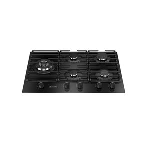 Cooktop a Gás Mueller 5 Bocas com Mesa de Vidro, Grades em Ferro Fundido e Tripla Chama, MCG5BM, Preto | Bivolt DF - 199174