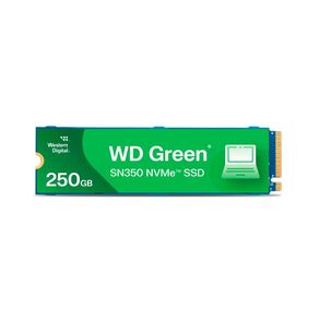 SSD WD Green SN350 NVMe 250GB, PCIe Gen3 x4, M.2 2280, Leitura Sequencial até 2.400 MB/s, Gravação até 1.500 MB/s DF - 801867 SSD WD Green SN350 NVMe 250GB, PCIe Gen3 x4, M.2 2280, Leitura Sequencial até 2.400 MB/s, Gravação até 1.500 MB/s DF - 801867