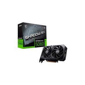 Placa de Vídeo MSI NVIDIA GeForce RTX 5060 Shadow 2X OC, 8GB GDDR7, 128-bit, 912-V537-038 GO - 801880