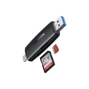 Adaptador Ugreen, USB-C para USB-A com Leitor de Cartões TF/SD - CM304-80191 GO - 582949