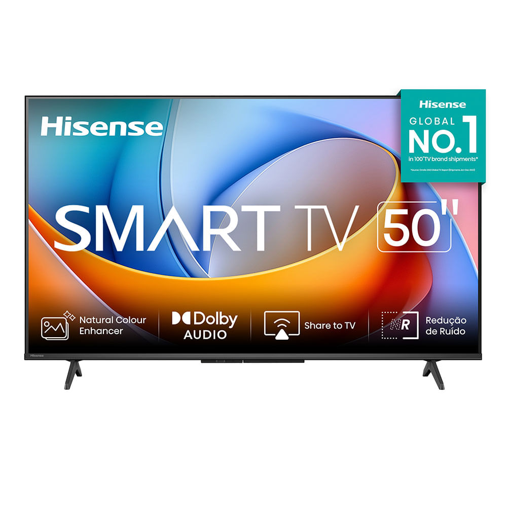 Smart TV LED 50? Hisense 50A4NV FHD, HDR10, DTS Virtual X, HDMI