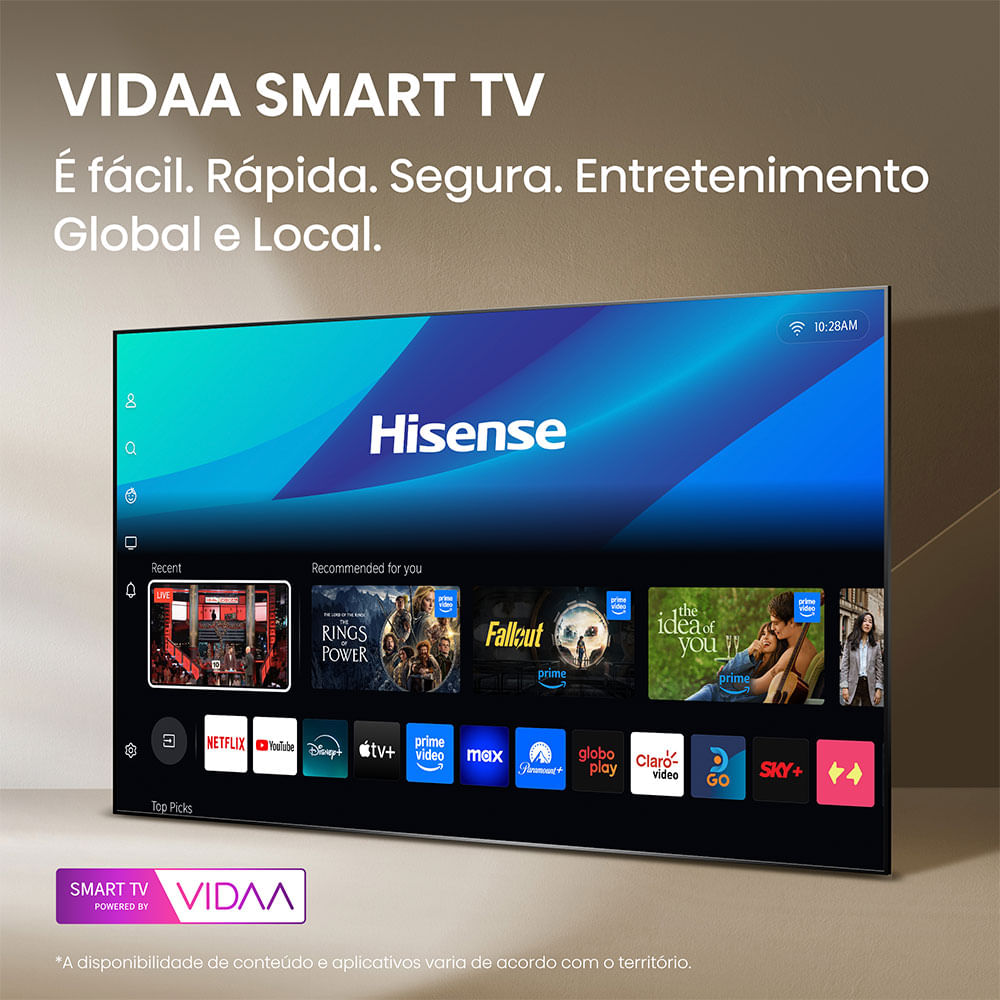 Smart TV LED 50? Hisense 50A4NV FHD, HDR10, DTS Virtual X, HDMI
