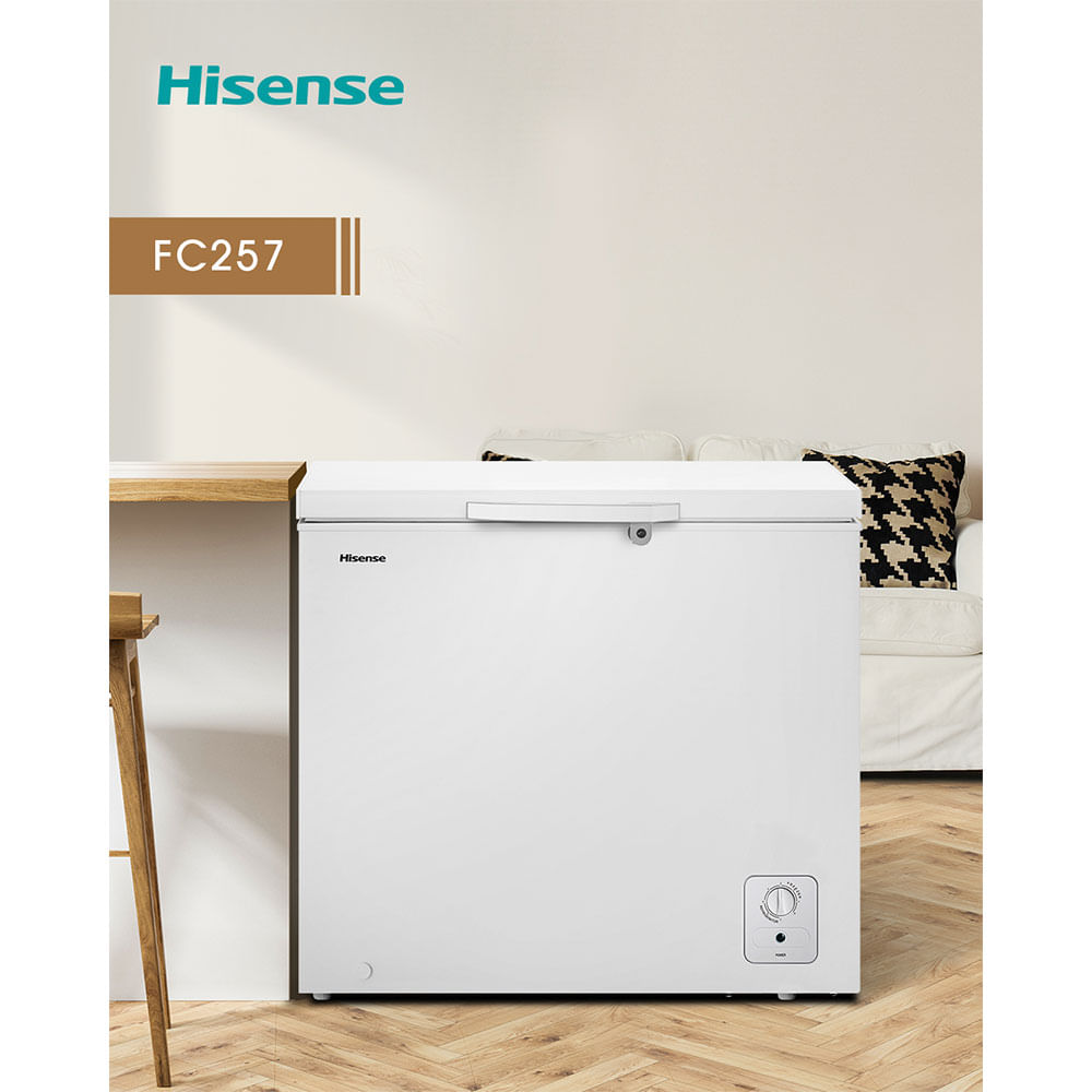 Freezer Horizontal Hisense 198 litros, FC257NW 28, 20KWH, Branco