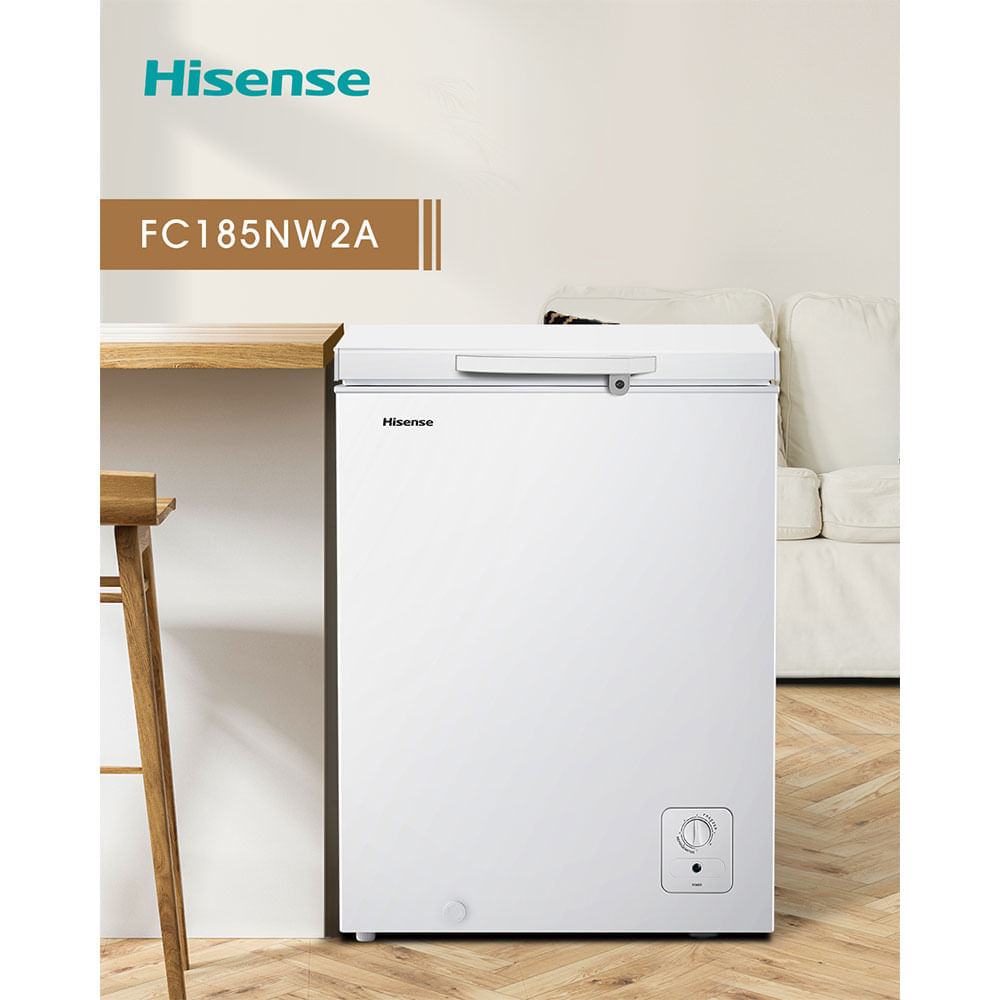 Freezer Horizontal Hisense 142 litros, FC185NW 26, 76KWH, Branco