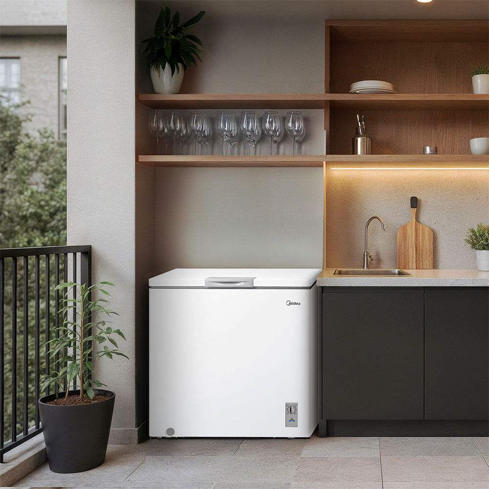 Freezer Horizontal Midea 198 Litros - MDRC280SFZ013 Bivolt Branco
