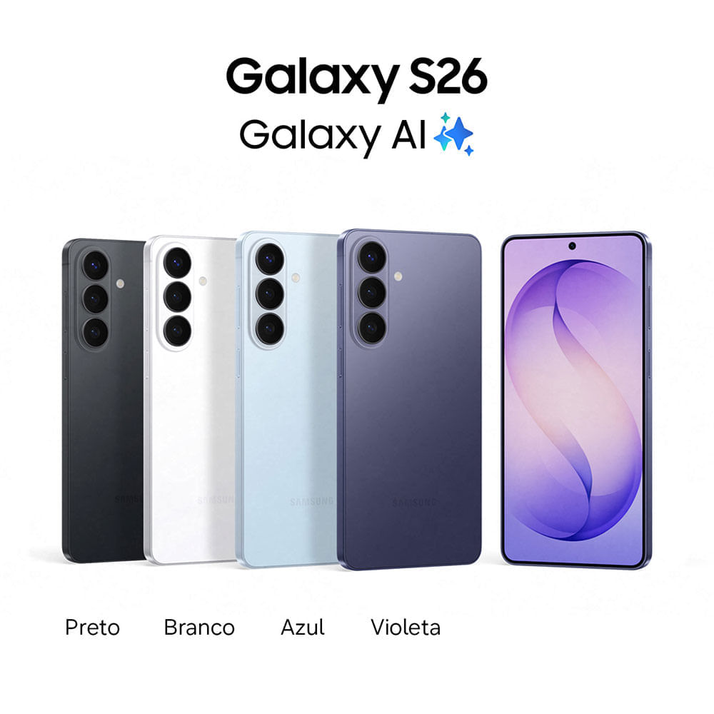 Smartphone Samsung Galaxy S26, 5G, 256GB, 12GB RAM, Galaxy AI