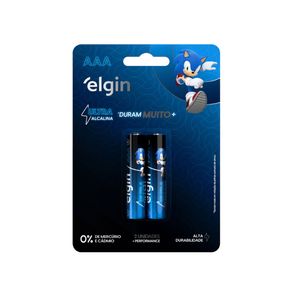 Pilha Elgin Ultra Alcalina AAA 1,5V com 2 unidades DF - 26530